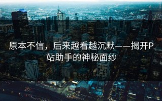 原本不信，后来越看越沉默——揭开P站助手的神秘面纱